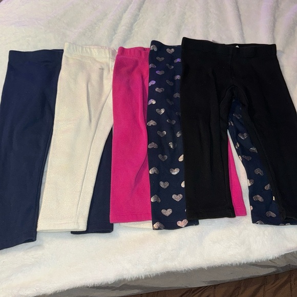 Wonder nation size XS 4-5, 6pairs black blue cream/ gold pink blue silver red - Picture 1 of 12
